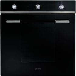 Smeg Linea SF102GVN 60cm Gas Fan Oven with Electric Grill in Black